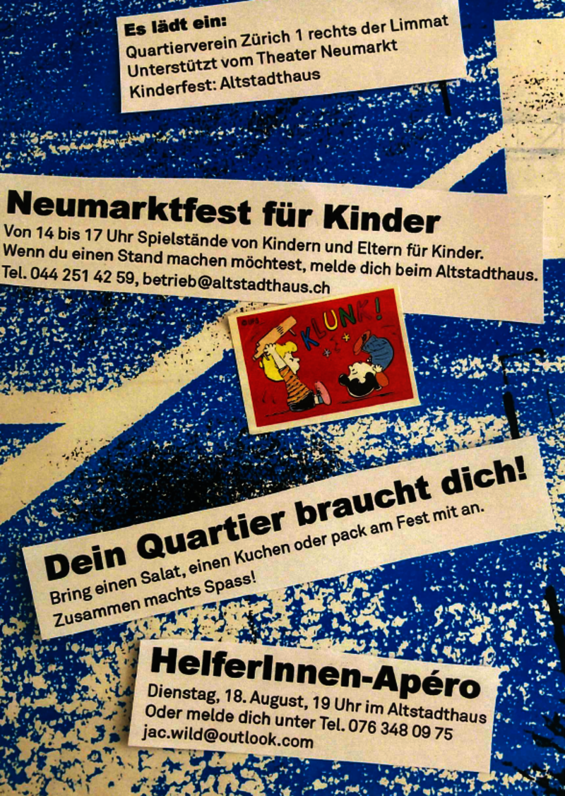 Helfer*Innen Apéro für das Neumarktfest